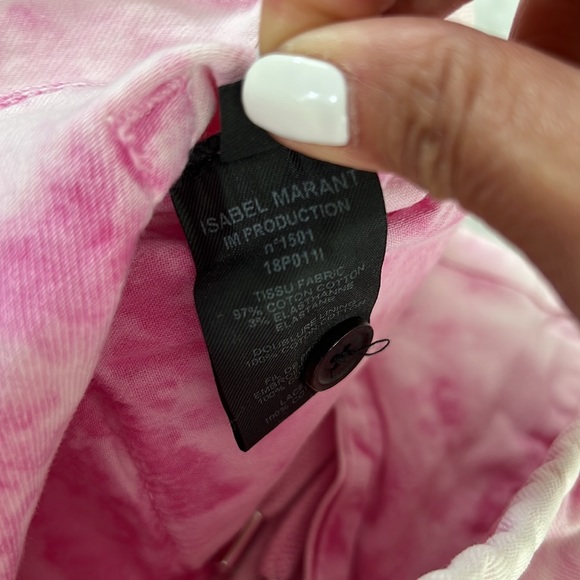 Cloture shop Authentic Isabel Marant cropped lace-up mid-rise slim leg jeans - Picture 8 of 15